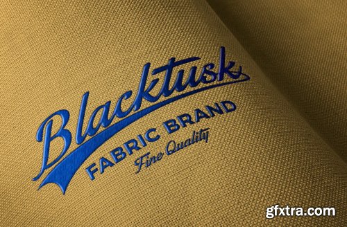 Embroidered Fabric Logo Mockup