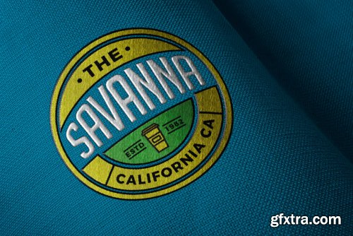 Embroidered Fabric Logo Mockup