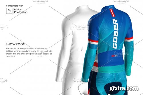 CreativeMarket - 3D Men's Full Cycling Jersey Mockup 5823555