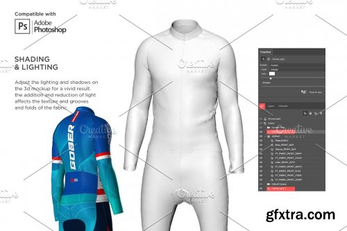 CreativeMarket - 3D Men's Full Cycling Jersey Mockup 5823555