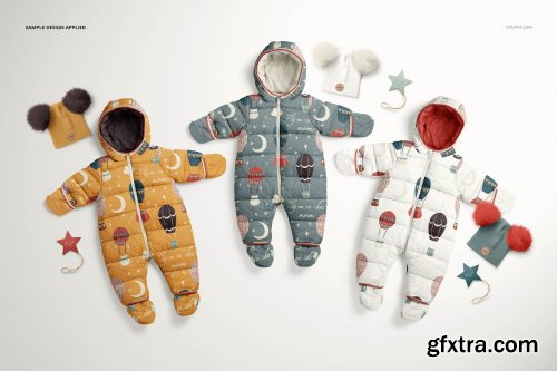 CreativeMarket - Baby Snowsuit Mockup Set (13/LFv.2) 5799574