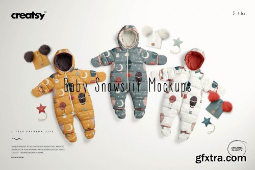 CreativeMarket - Baby Snowsuit Mockup Set (13/LFv.2) 5799574