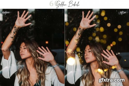 CreativeMarket - 60 Golden Bokeh Pack 01 lights 5770474