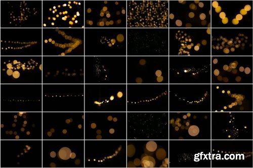 CreativeMarket - 60 Golden Bokeh Pack 01 lights 5770474