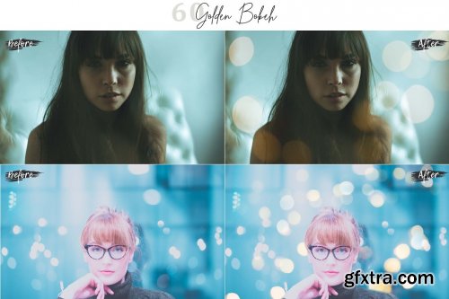 CreativeMarket - 60 Golden Bokeh Pack 01 lights 5770474