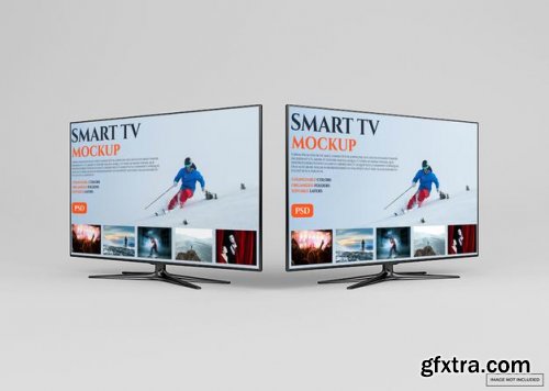 Modern smart tv mockup