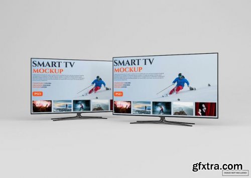 Modern smart tv mockup