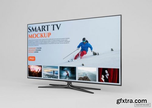 Modern smart tv mockup