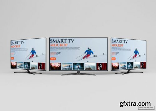 Modern smart tv mockup