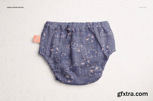 CreativeMarket - Baby Muslin Pants Mockup Set 6178115