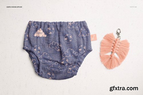 CreativeMarket - Baby Muslin Pants Mockup Set 6178115