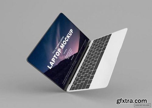 Modern laptop mockup