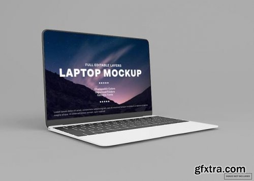 Modern laptop mockup