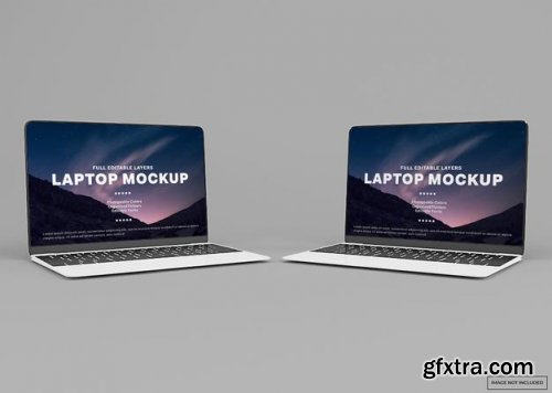 Modern laptop mockup