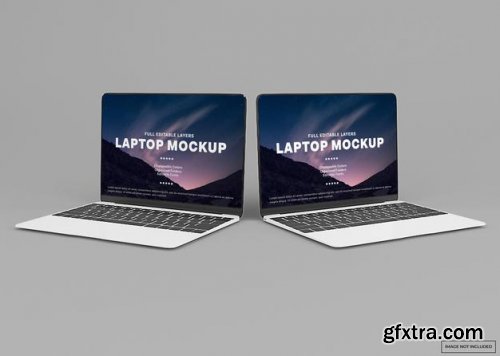 Modern laptop mockup