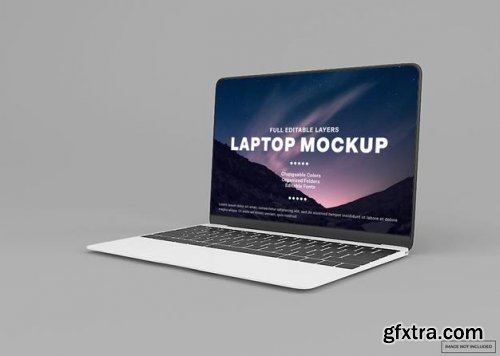 Modern laptop mockup