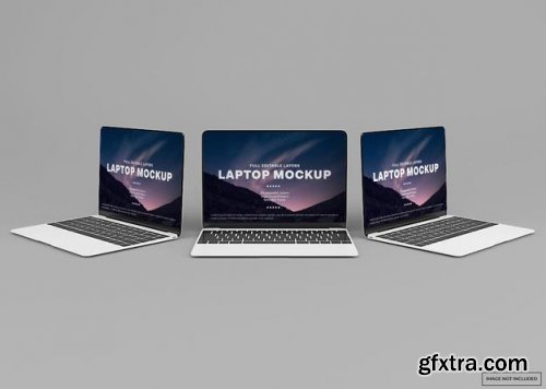 Modern laptop mockup