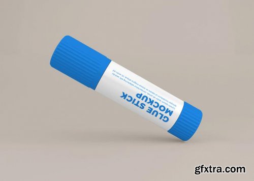 Glue stick label mockup