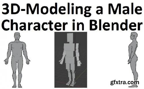  3D-Modeling a Male Character in Blender using Basic Shapes