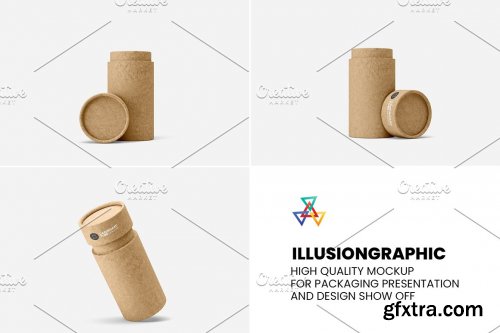 CreativeMarket - Cardboard Tube Mockup - 7 views 6224138