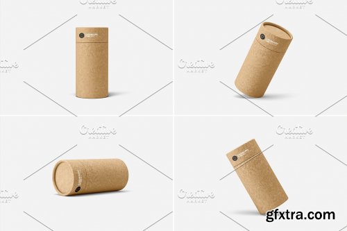 CreativeMarket - Cardboard Tube Mockup - 7 views 6224138