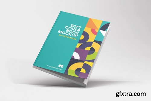 CreativeMarket - Soft Cover Book Mockup - A4 6126932