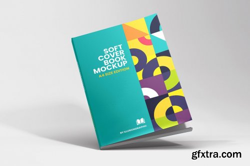 CreativeMarket - Soft Cover Book Mockup - A4 6126932