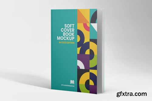 CreativeMarket - Soft Cover Book Mockup - A4 6126932