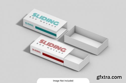 Sliding box mockup