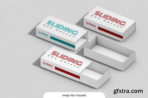 Sliding box mockup