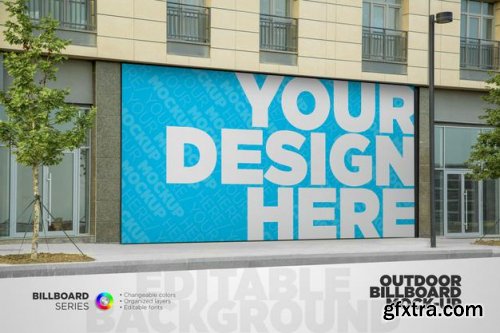 Outdoor billboard mockup