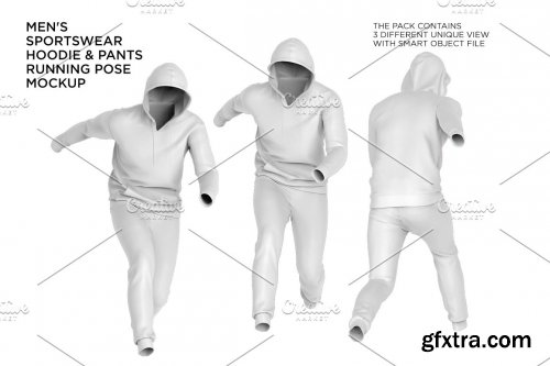 CreativeMarket - Sportwear Running Pose Mockup 6224324