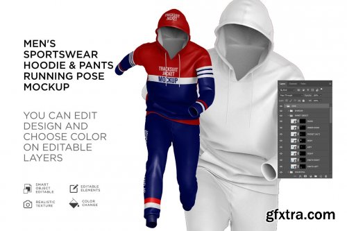 CreativeMarket - Sportwear Running Pose Mockup 6224324