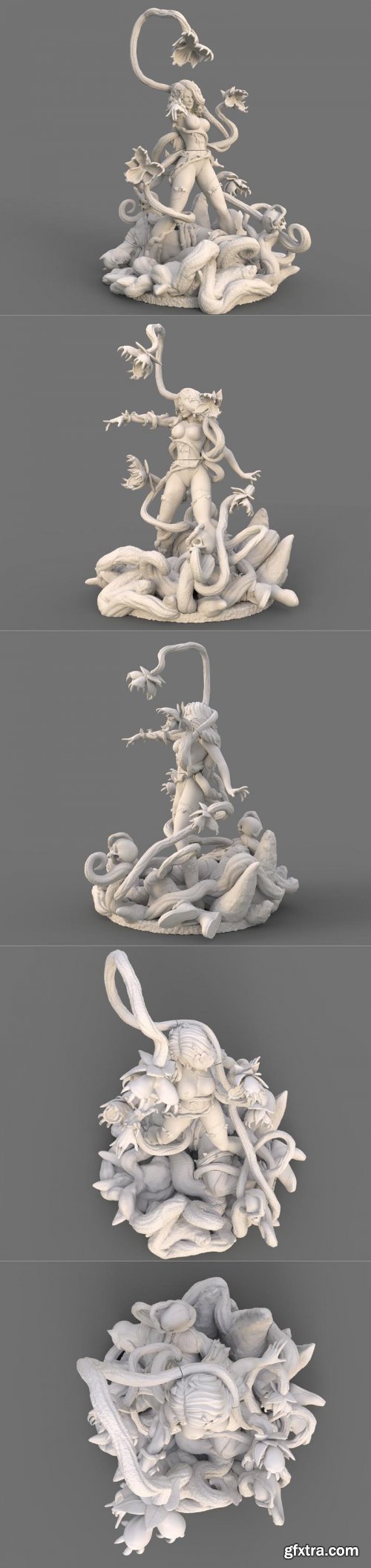Poison Ivy Statue – 3D Print Model