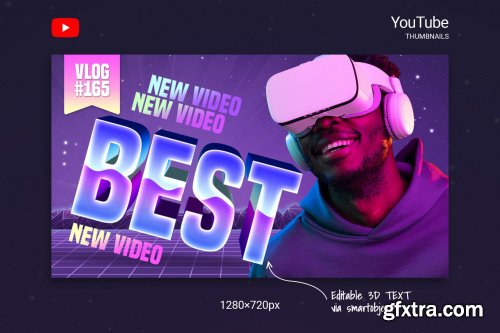 80s Retro Youtube Thumbnails