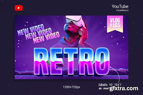 80s Retro Youtube Thumbnails