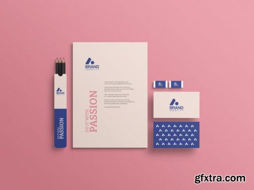 Identity branding diary with hanging tag mockup