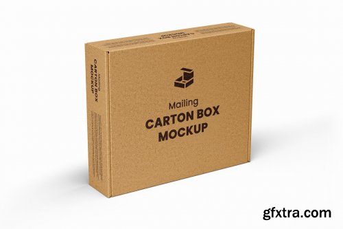 CreativeMarket - Mailing Carton Box Mockup - 9 views 6232567