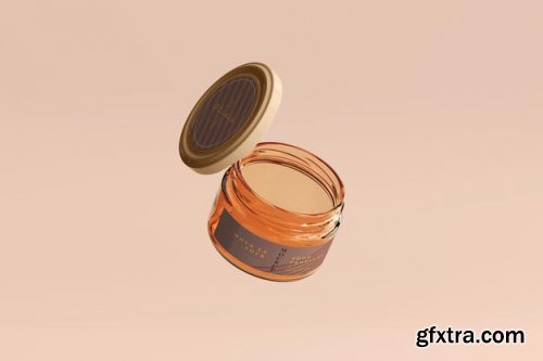 Marmalade glass jar mockup 2