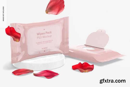 Wipes pack mockup