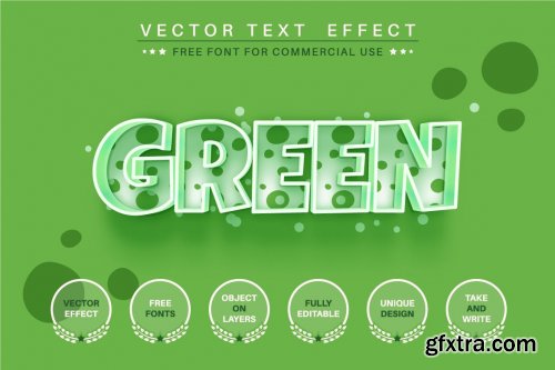 Kids dino - editable text effect, font style