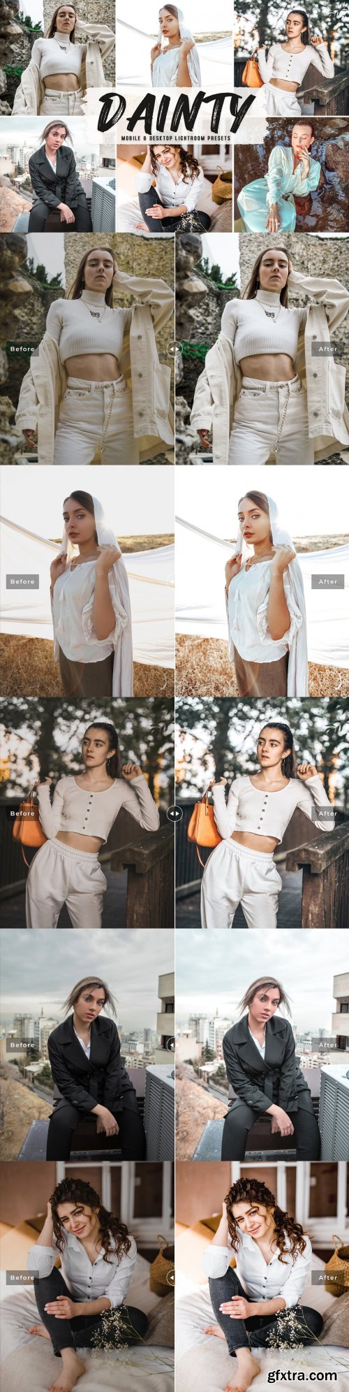 CreativeMarket - Dainty Mobile & Desktop Lightroom Presets 6234929