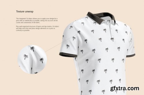 CreativeMarket - Men`s Polo Shirt Animated Mockup 6232863