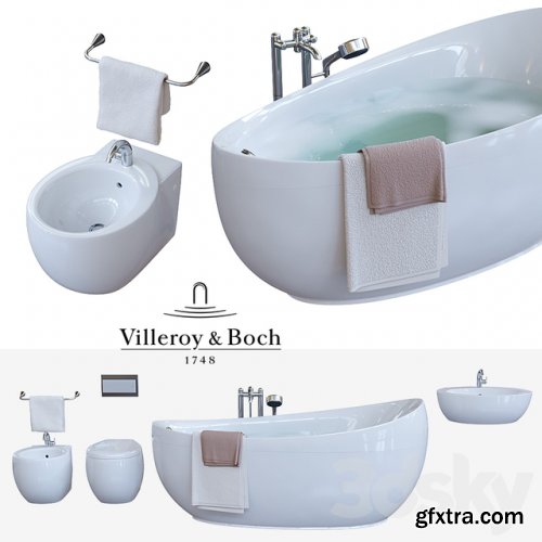  Set of plumbing Villeroy &amp; Boch Aveo