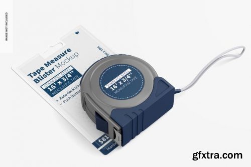 Tape measure blister mockup 