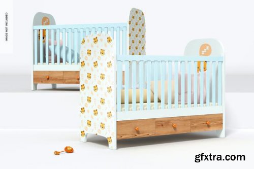 Baby cribs mockup