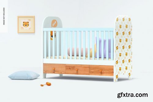 Baby cribs mockup