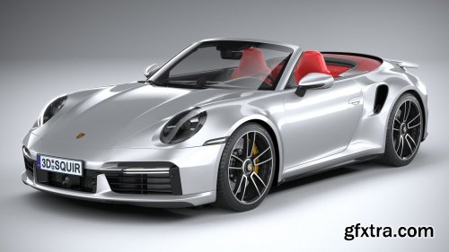 Porsche 911 Turbo S Cabrio 2021 3D Model