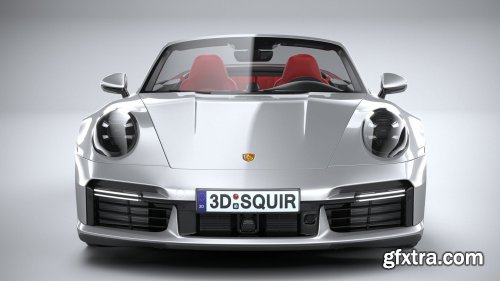 Porsche 911 Turbo S Cabrio 2021 3D Model