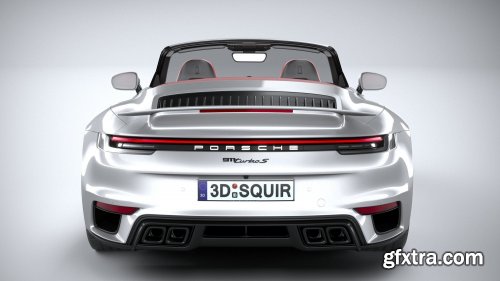 Porsche 911 Turbo S Cabrio 2021 3D Model